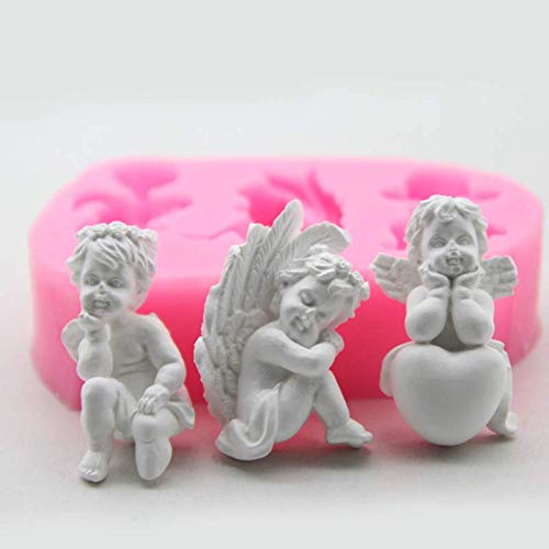 3 Style Little Angel Candle Molds,Baby Angel Silicone Candle Mold Soap Mold Diy Cake Candy Clay Resin Craft Resin Decorative #TOP3