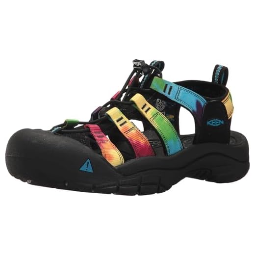 KEEN Women's Newport H2 Closed Toe Water Sandals, Original Tie Dye, 8.5