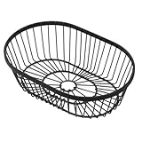American Metalcraft WBBV90 Wire Basket, Oval Black 9' L x 6' W x 2 ¾' H