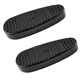 360 Tactical- Combo of 2-2 Pieces of Durable & Heavy Duty Ribbed Stealth Slip on Rubber Combat Butt Pad for 6 Position Stock Butt Pad (2-Pack Black)