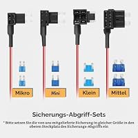 WOLFBOX USB-C 4A Acc Hardwire Kit 3,5m für alle WOLFBOX Dashcams, wandelt 12V-24V in 5V um, mit Batterie-Entladeschutz – Ansicht 4