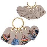 Porte clef personnalisable double face：Ce porte clé personnalisable vous permet d’ajouter votre photo sur le devant et de graver jusqu’à 22 caractères sur 4 lignes au dos. Vous pouvez choisir parmi plusieurs polices pour personnaliser initiales, dates, phrases ou messages d’amour. Un porte clé photo unique et sentimental, conçu pour être un souvenir précieux et durable