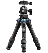 SIRUI Carbon Fiber Travel Tripod with 360° B-00K Arca-Swiss Ballhead, Mini Desktop Tripod for Mir...