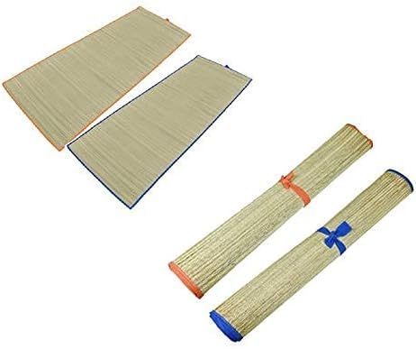MUSAN PRODUCTS Straw Beach Mat Roll, Portable Rug for Travel, Picnic, Camping, BBQ, Beach, Holiday, Outdoor Activities, and Relaxation – 60x180cm