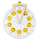 Wooden Kids Emotion Wheel - Fun Learning Toy - Explore Emotions with Faces, Perfect Social-Emotional Learning Toy for Toddlers and Preschoolers, Learn Emotions Through Play, Suitable for Kids