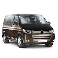 Auto Bonnet Bra Ersatz für VW T5.1 2010-2015, Haubenbra Bonnet Bra Schwarz Steinschlagschutz Vollbra Bonnet Bra Deckt Gesamte Motorhaube