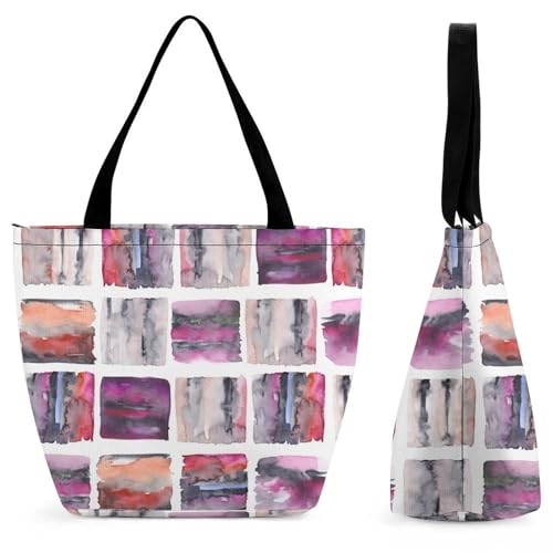 Sac de shopping rose femme avec bandoulière confort grand format