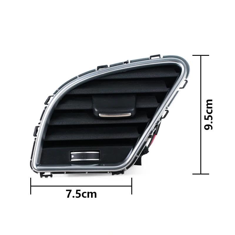 Grille d'aération réglable pour climatisation de tableau de bord avant gauche A4 A5