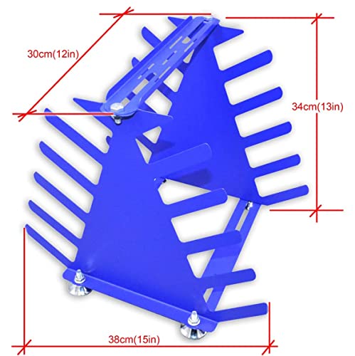 INTBUYING Desktop Screen Printing Squeegee Rack 5 Layers Silk Screen Squeegee Holder Adjustable Spatula Steel Organizer by INTBUYING - Used condition - US$35.72