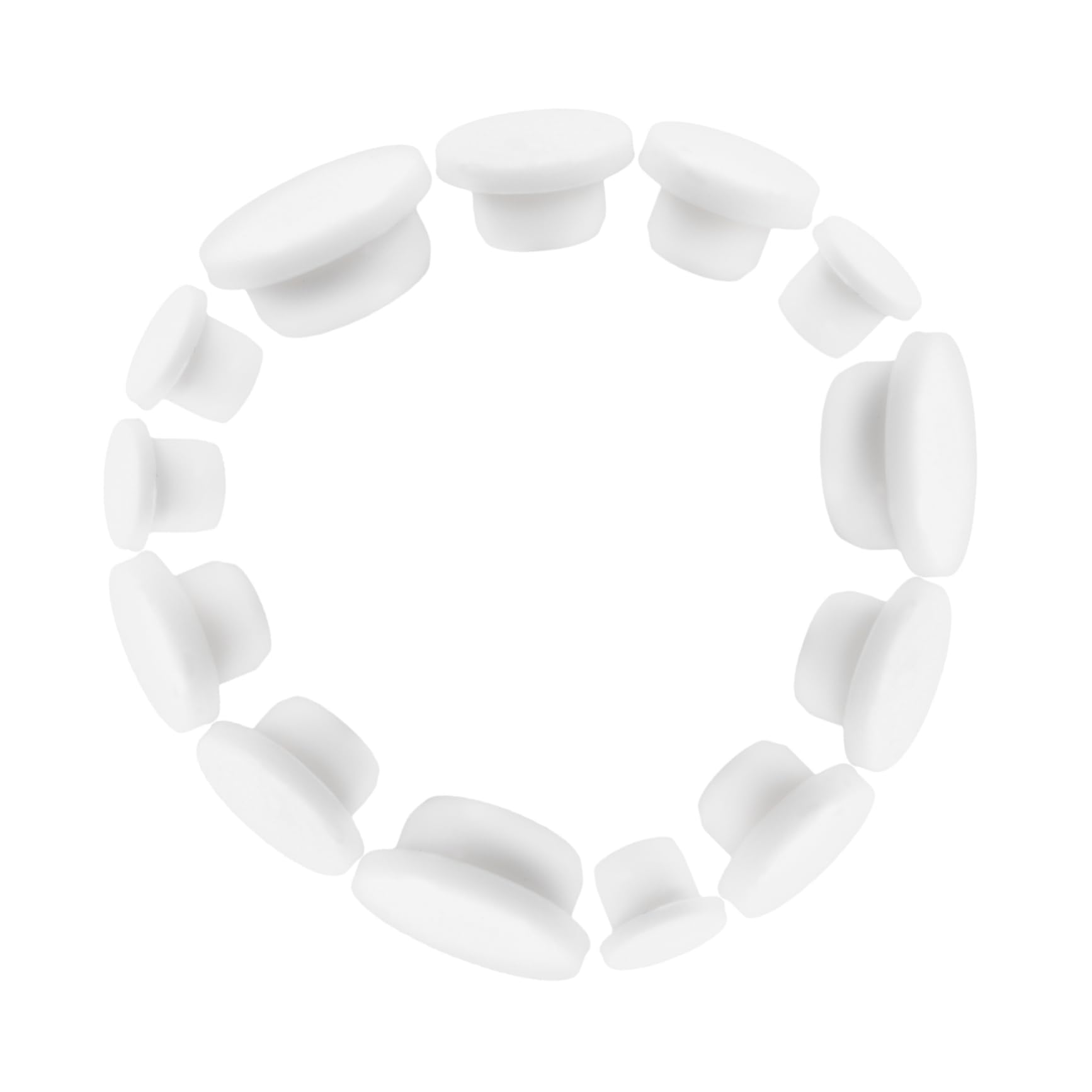 24Pcs Silicone Bathtub Plugs Drain Covers for Easy Installation Stylish White Design for Effortless Bathtub Maintenance