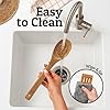 PriorityChef Wooden Spoons for Cooking, 9Pc with Tongs, Non Scratch Bamboo Cooking Utensils, Non-Toxic Wooden Utensil Set, Easy to Clean Kitchen Utensils Set for Everyday Use on All Cookware Types #4