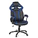 Produktbild hjh OFFICE 722200 Chefsessel Guardian Kunstleder Schwarz/Blau Gaming Computer-Stuhl, Wippfunktion
