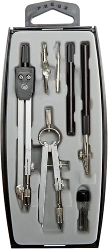 Herlitz 8710105 Zirkel (Büro), 223 mm, 140 mm silber