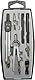 Herlitz 8710105 Zirkel (Büro), 223 mm, 140 mm silber