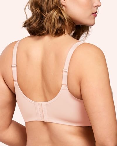Image of HSIA Minimizer Bras for Women Plus Size, Full Coverage Coolcomfort T Shirt Unlined Bra with Underwire for Heavy Breast