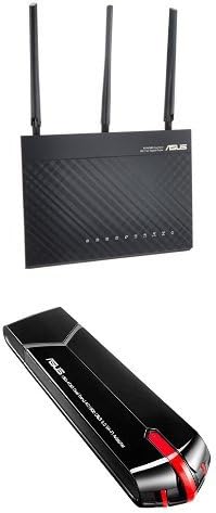Amazon Asus 1300 600mbps 11a B G N Ac ギガビット無線ルーター トレンドマイクロ Aiprotection 対応 Rt Ac68u ギガビット高速wi Fi無線lan子機 11ac N A G B対応 Usb3 0アダプター型 Usb Ac68 Asus 無線lan子機 通販