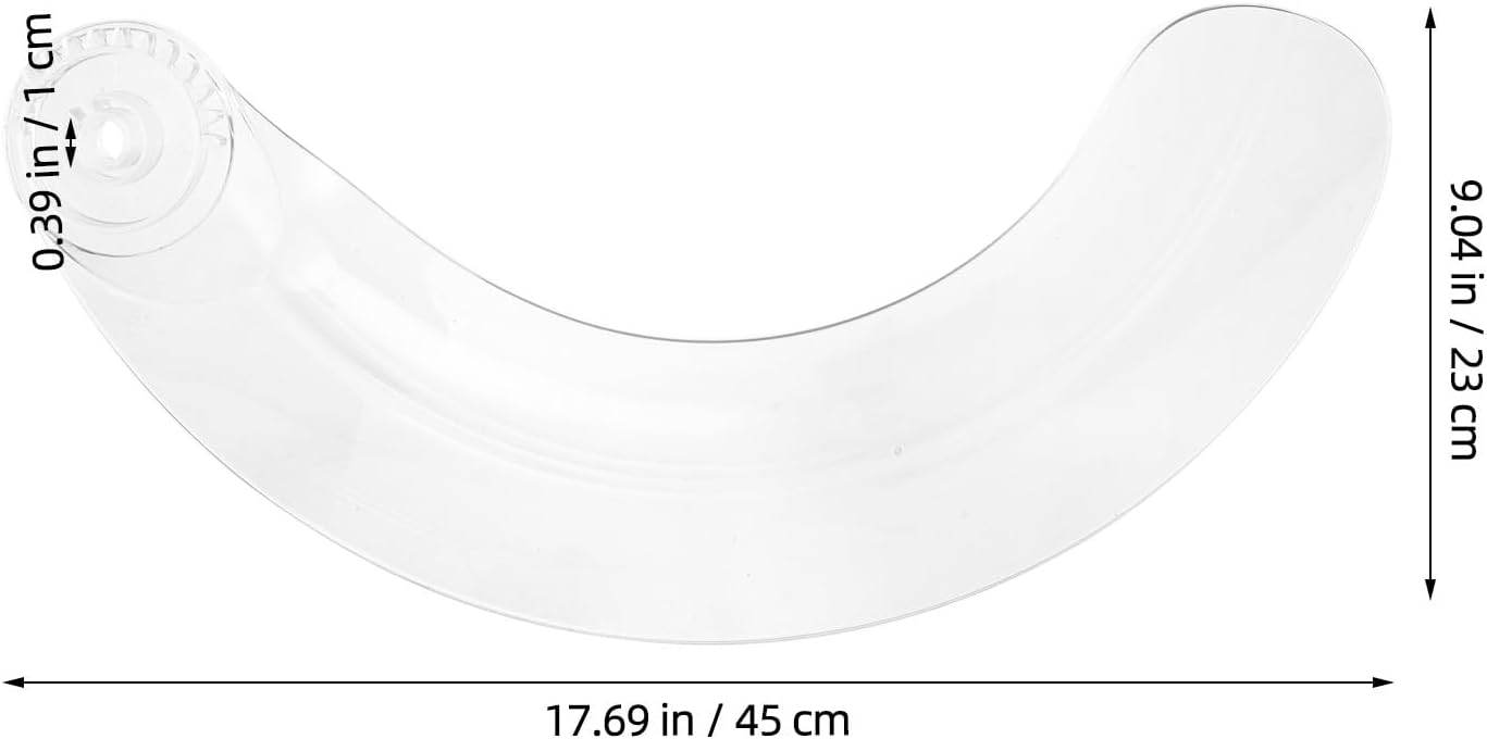 4pcs Replacement Ceiling Fan Blade - Plastic Transparent Fan Accessory for Broken Parts Substitution Outdoor Universal Blade Repair Component 48''