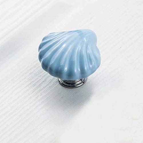 FBSHOP Holz Knöpfe 6 Stück - Runde Pilzform Schubladengriffe Für Möbel