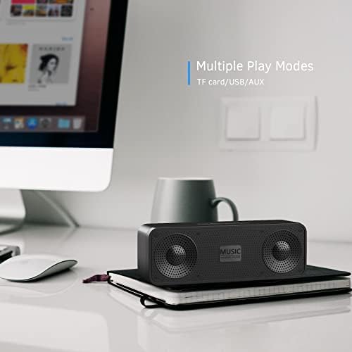 Sonkir Portable Wireless Bluetooth Speaker with 5W Single Speaker, FM Radio, AUX, TF, 8H Playtime (Black)