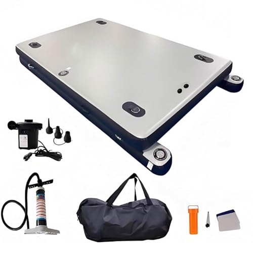 Ponton de pêche gonflable stable charge 200kg avec tuba
