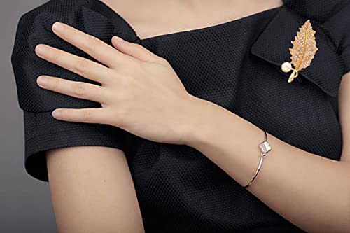 Image of Touchstone Indian Bollywood Handcrafted Designer Jewelry Brooch Lapel Pin in Gold Or Silver Tone for Women.
