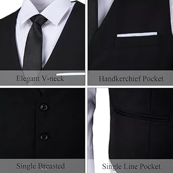 Gilet, V-hals, decoratieve zakken, volledig gevoerd, zwart | Ulla Popken