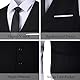 COOFANDY Herren Weste Anzugweste V-Ausschnitt Slim fit Formale Hochzeit Einfarbige Elegant Herrenwesten Business Party Smoking Weste Schwarz S