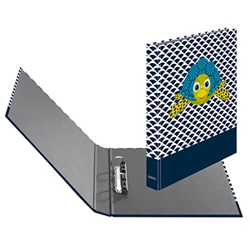 Herlitz Ringbuch, A4 (2 Ringe, 25mm), Motiv: Cute Animals Turtle, 1 Stück, 50040223