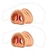 Loftus Hog Snout Pig Nose, Costume Animal Mask w Elastic Band, Pink, 2"- Pack of 2