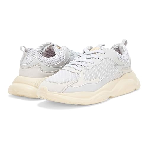 HUGO Running Style Mix Material Sneakers Pearl Grey3