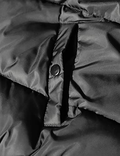 Gihuo Women' S Cropped Quilted Puffer Jacket Outerwear Coats Warm Puffy Coat Zip Up Bubble Coats With Pockets(Black-S) #TOP5