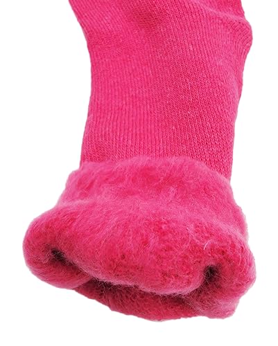 6 Pairs Thick Thermal Socks, Plus Size Womens Brushed Interior Warm Winter Cushioned Crew3