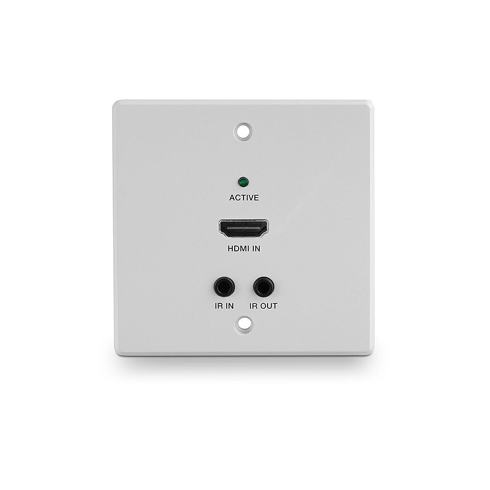 LINDY 70m Cat.6 HDMI 4K60, IR & RS-232 HDBaseT EU Wall Plate, W128456844 (RS-232 HDBaseT EU Wall Plate Extender, Transmitter)