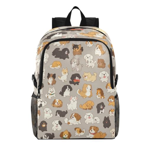Sac à dos de randonnée pliable pour voyage avec motif chien mignon