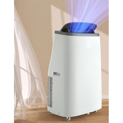 14,000 BTUs Portable Air Conditioners, 3 in-1 Portable AC Unit Cools Up to 750 Sq. Ft, Dehumidifier Fan Stand Up Room Air Conditioner with Remote Cont
