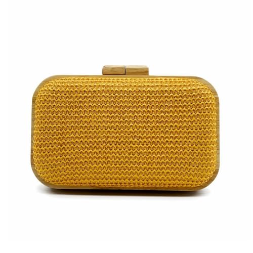 Image of Women Straw Clutch Purse Handwoven Summer Evening Bag Beach Straw Handbag Wedding Party Clutch Bag Wicker Purse
