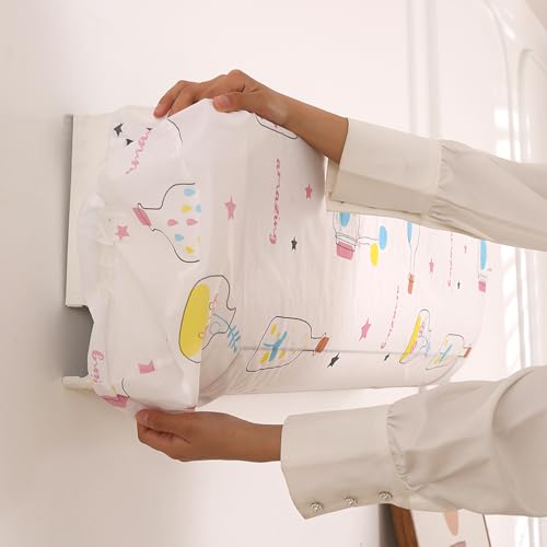 Image of HOKIPO AC Cover for most 2 Ton Split AC | Fits AC Units upto Size 110x33x31 cm | Dustproof, Waterproof & Washable Indoor Unit Cover | Protective & Decorative | Whimsical Bottles (D3-AR5874)