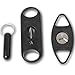 Mantello 3 Piece Cigar Gift Set Guillotine Cigar Cutter - Cigar Punch Keychain - V-Cut Cigar Cutter