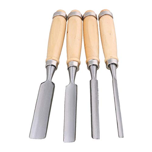 Semicircle Chisel Inner Edge Woodworking Gouge for Carpenter Wood Hand Chisel Tool Pack of 4 - Image 6