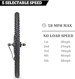 LALAHO Electric Bike Conversion Kit, 48V 500W Ebike Conversion Kit, 26" E-Bike Conversion Kits with PAS, LCD Display, Aluminum Alloy Frame and Gearless Hub Motor(Rear Wheel w/Flywheel) - Image 4