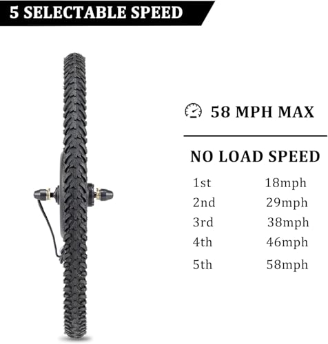 LALAHO Electric Bike Conversion Kit, 48V 500W Ebike Conversion Kit, 26" E-Bike Conversion Kits with PAS, LCD Display, Aluminum Alloy Frame and Gearless Hub Motor(Rear Wheel w/Flywheel) - Image 3