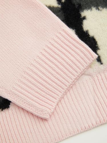 Image of CIDER Women's Cat Sweater Long Sleeve Crew Neck Fun Graphic Cute Patterned Chunky Pullover Sweater Tops