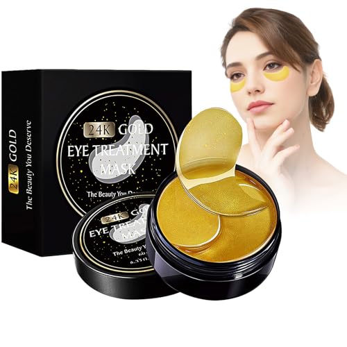 60 Pcs Patch Occhi, Maschera Occhi, Patch Occhiaie e Borse, Anti-Rughe e Anti-Occhiaie, Rimuovi Borse e Puffiness, Effetto Idratante e Antietà