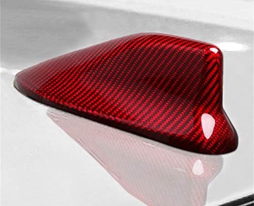 Red Carbon Fiber Auto Roof Shark Fin Antenna Cover Trim for Toyota 86 Scion FR-S GT86 2012-2019