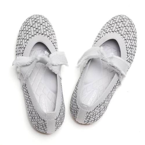 Women Mary Jane Flats Shoes Adjustable Strap Comfortable Office Dress Walking Shoes with Arch Support3