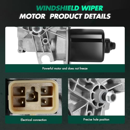 Image of SCITOO Windshield Wiper Motor Compatible For Chevrolet For Blazer | Direct fit for 1995-1997 For Chevrolet For Blazer|Replaces OE 12368695|620-00743B|5 Pins|Fit for Front Wiper Motor