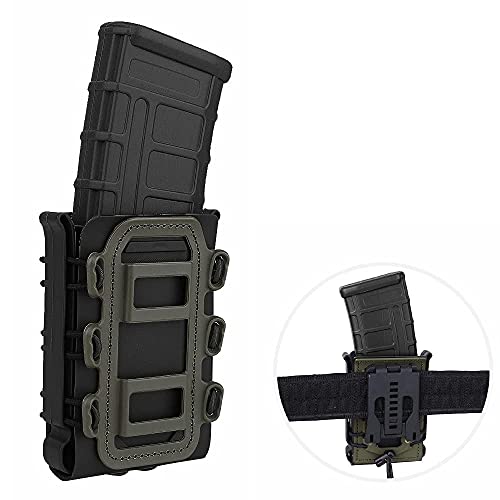 Krydex Magazine Pouch 5.56 With Belt Clip 7.62Mm Softshell Mag Pouch (Bk+Od) #TOP1