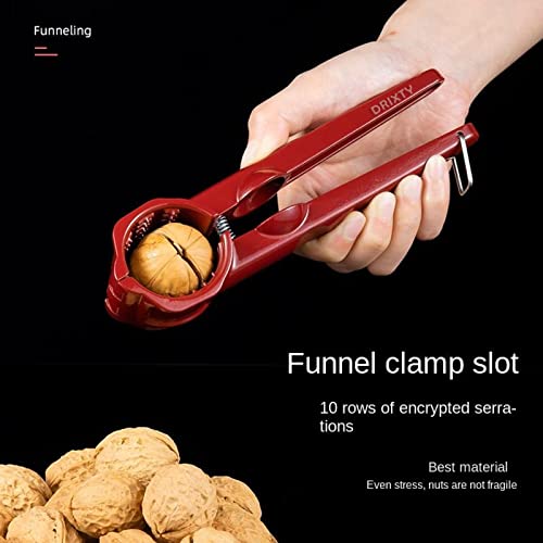 Image of Walnut Cracker Opener Multifunction Stainless Steel Tool for Almonds, Brazil Nuts, Hazelnuts, Chestnuts, Pistachios, Sunflower Seeds Portable Nutcracker for Inshell, Akhrot, Pista (Multi)