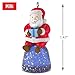 Hallmark 795QXM8582 Miniature Santa Gumdrop Keepsake Christmas Ornaments
