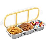 【Fort anti-fuite】: équipé d'une bague d'étanchéité en silicone et d'une couverture d'étanchéité avec une boucle solide, qui peut empêcher les collations de déborder même si elles sont inclinées ou secouées, et assurer le goût d'origine des collations.